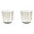 Tourmaline Green Hand-Blown Bubble Glass Tumbler, Set of 2 For Sale