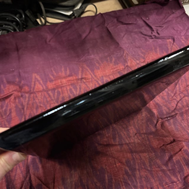 Black Lacquer Square Tray (Woven Lines), 8.25"x8.25"x.5h" For Sale - Image 4 of 8