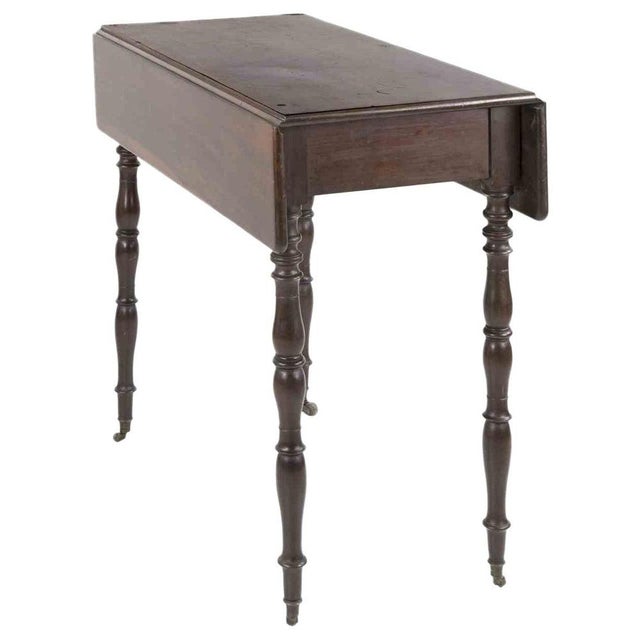 Mid-Century Modern Mahogany Side Table, Italy For Sale - Image 9 of 9
