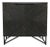 Ebony Geometric Wood Cabinet For Sale