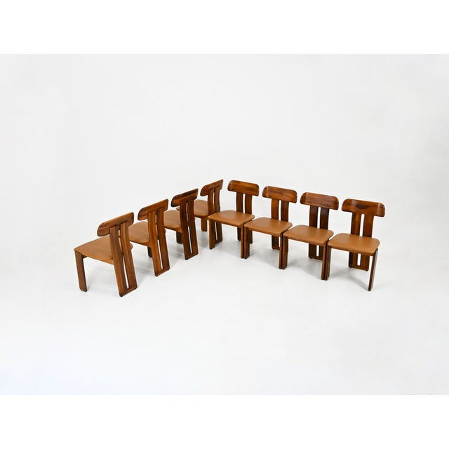 Mid-Century Modern Sapporo Dining Chairs by Mario Marenco for Mobilgirgi, 1970s, Set of 8 For Sale - Image 3 of 11