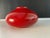 90's Modernist Amano Art Pottery Deep Red Made in Germany Vase For Sale - Image 4 of 5