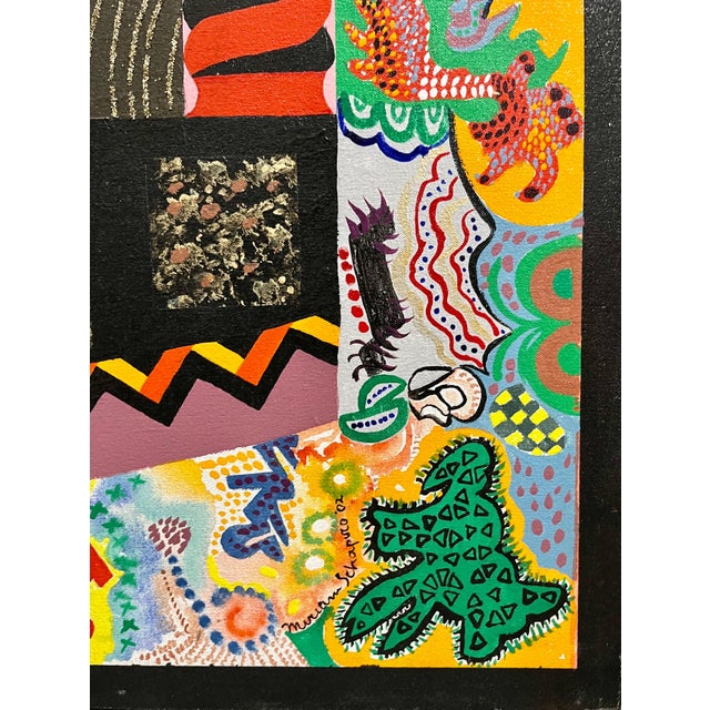 Miriam Schapiro, Large Mixed Media Collage Painting Great Jewish Feminist Artist Miriam Schapiro, 2002 For Sale - Image 9 of 13