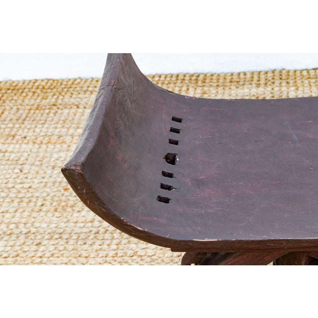 1960s Tall Mid-Century African Asante Stool For Sale - Image 5 of 9