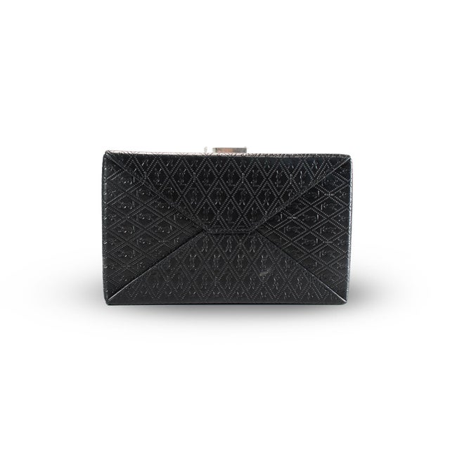 Saint Laurent Calfskin Monogram Take Away Black Box Top Handle Bag For Sale In Houston - Image 6 of 9