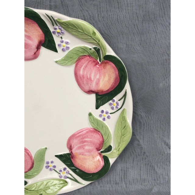 Vintage Decorative Majolica Pottery Plate For Sale - Image 4 of 13