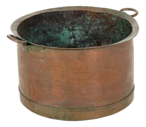 Danish Handmade Copper Bowl, 1750