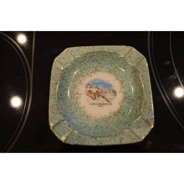 1970s Vintage Petite 24k Gold Accented Ashtray From Switzerland For Sale - Image 5 of 5