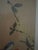 Mid 20th Century Chinoiserie Original Painting Bird With Flowers Signed For Sale - Image 5 of 9