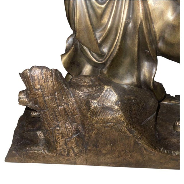 19th Century Bronze Sculpture “The Education of Achilles by the Centaur Chiron” After F. Rude For Sale - Image 11 of 11