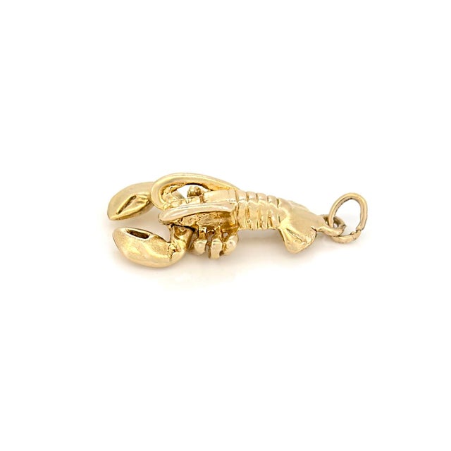 About This Charm: A whimsical 14K gold lobster charm with movable claws that dance up and down—a delightful conversation...