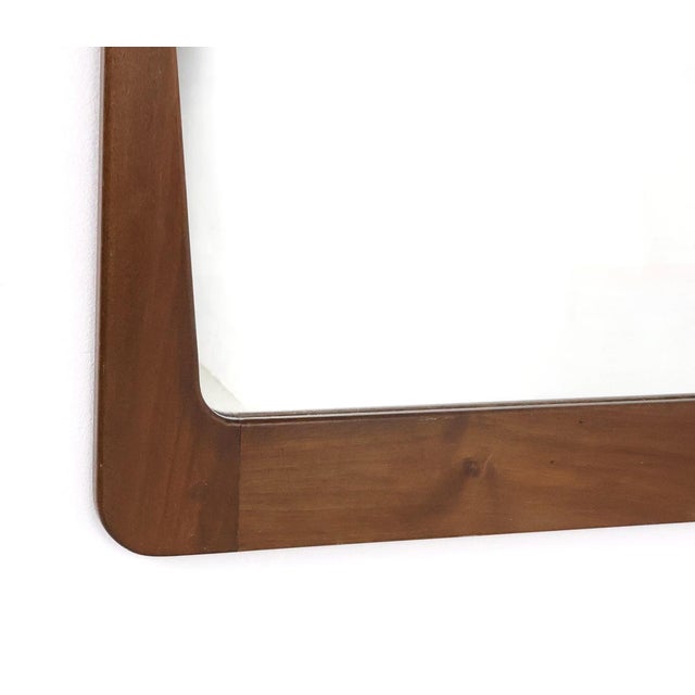Aksel Kjersgaard Vintage Wooden Mirror by Aksel Kjersgaard for Illums Bolighus, 1960s For Sale - Image 4 of 10