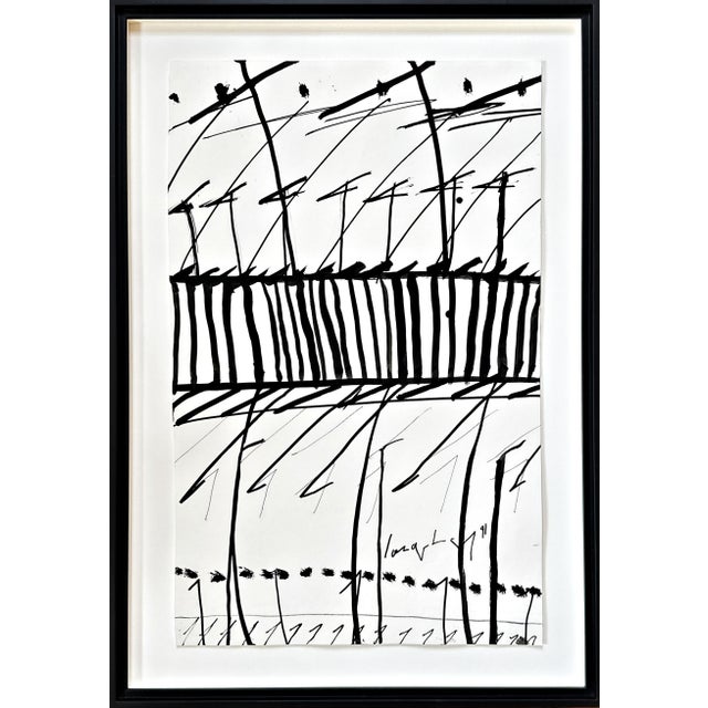 K. R. H. Sonderborg, Untitled, Ink Drawing, Informel, Signed and Dated For Sale - Image 6 of 6