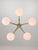 Mid-Century Modern Italian Brass and Opaline Chandelier, 1960 For Sale - Image 13 of 18