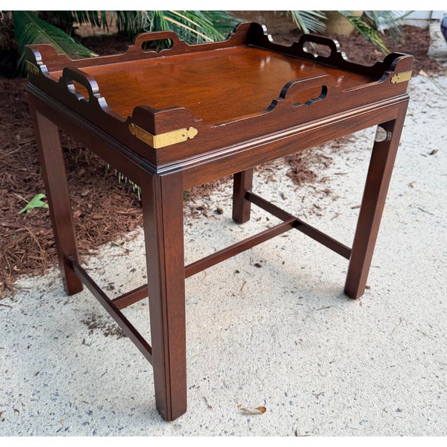 Chippendale Vintage Chippendale Drinks Table For Sale - Image 3 of 8