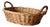 Vintage Wicker Gathering Basket For Sale
