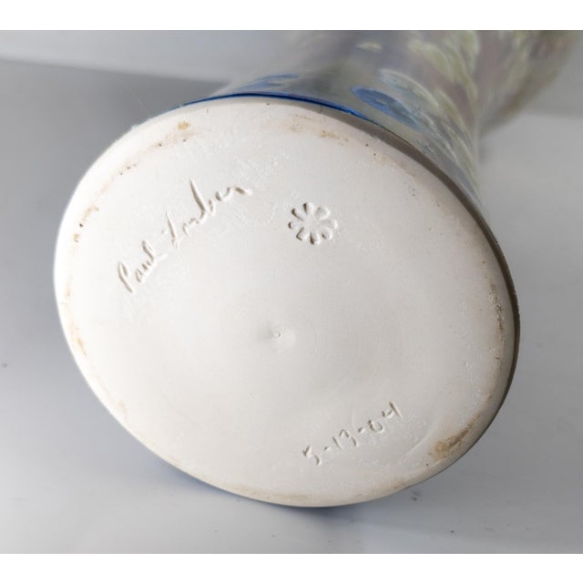Contemporary Studio Pottery Crystalline Glazed Vase by Paul Linden For Sale - Image 13 of 14