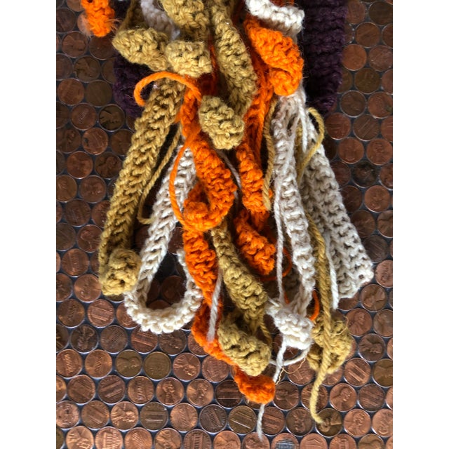 Boho Chic 1970s Textile Yarn Wall Art Tapestry For Sale - Image 3 of 12