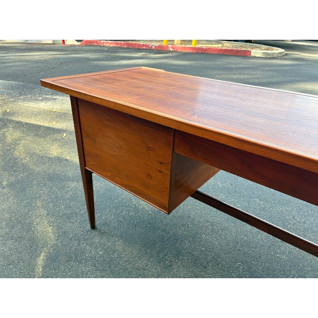Wood Vintage Mid Century Drexel Declaration Desk by Kipp Stewart For Sale - Image 7 of 9