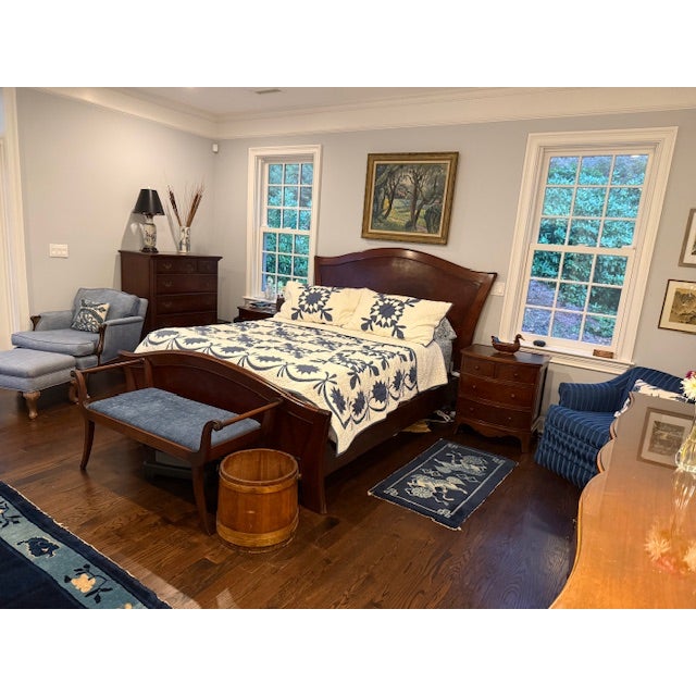 Neoclassical South Cone Queen Size Bed For Sale - Image 3 of 5