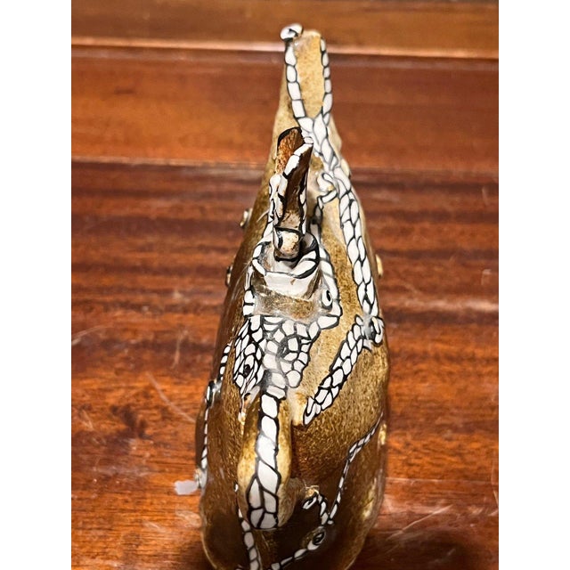 Ceramic Contemporary Gerry Wallace Studio Art Pottery Slab Built Teapot Figurinal Lid Cerami For Sale - Image 7 of 9