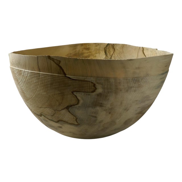 Rope Bowl in Hackberry Wood by Yann Marot For Sale