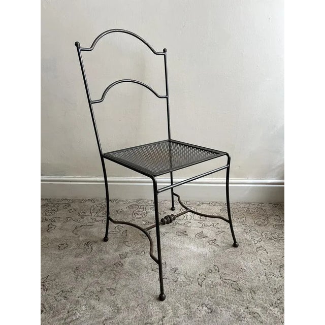 Mathieu Matégot Mid-Century Perforated Sheet Steel Chair, France, 1950s For Sale - Image 4 of 9