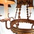 Gold 1920s Custom Rustic Italian Two Tier Tole Chandelier For Sale - Image 8 of 13