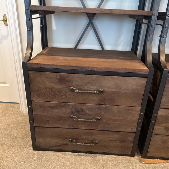 Modern Restoration Hardware French Library Bookcase With Drawers For Sale - Image 3 of 8