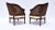 Burnt Umber Louis XVI Style Double Cane Bergere Chairs in Walnut For Sale - Image 8 of 11