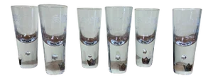 1961 Stella Polaris Vodka Shot Glasses- Set of 6