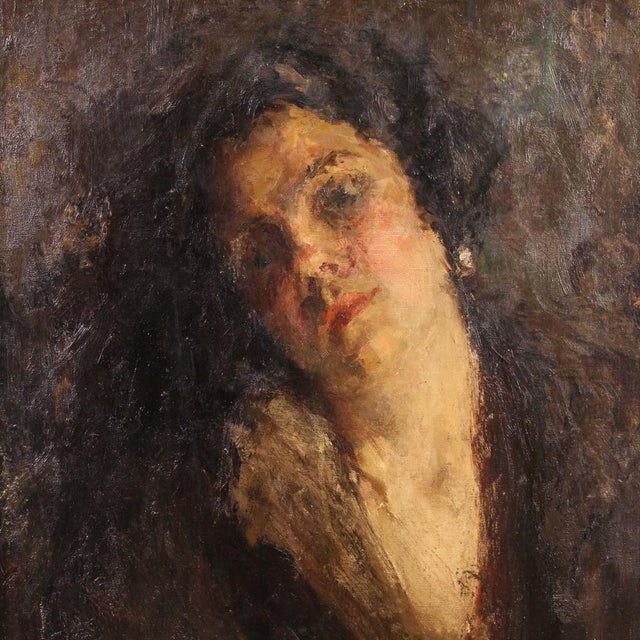 Female Portrait, 1890, Oil on Canvas, Framed For Sale - Image 3 of 16