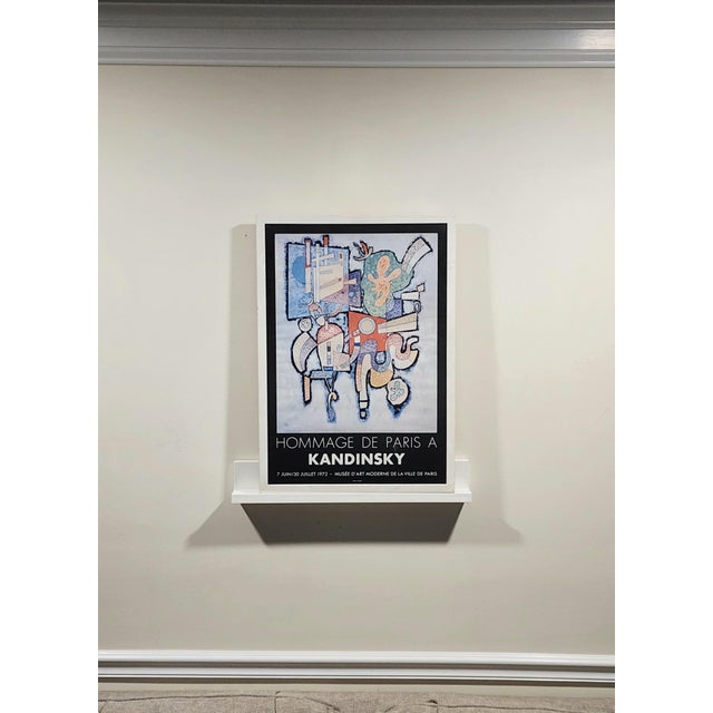 Rare Arte (Paris) 1972 Kandinsky "Hommage De Paris" Exhibition Lithograph – Custom Framed For Sale - Image 4 of 8