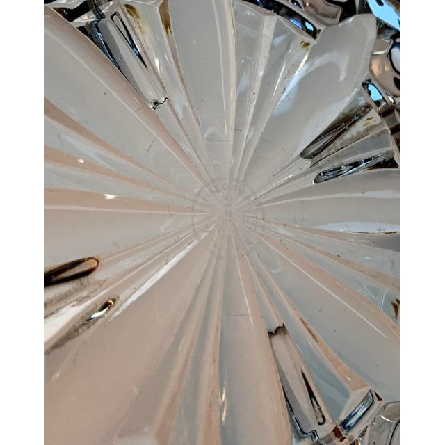 Cristalleries De Baccarat Pair of Vintage Baccarat "Rosace" Pattern Crystal Wine Coasters For Sale - Image 4 of 5