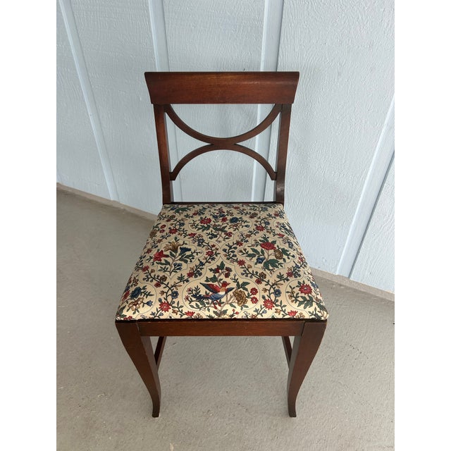 19th Century Child’s Mahogany Federal Chair-Smaller Size Regency Style Side Chair For Sale - Image 9 of 11
