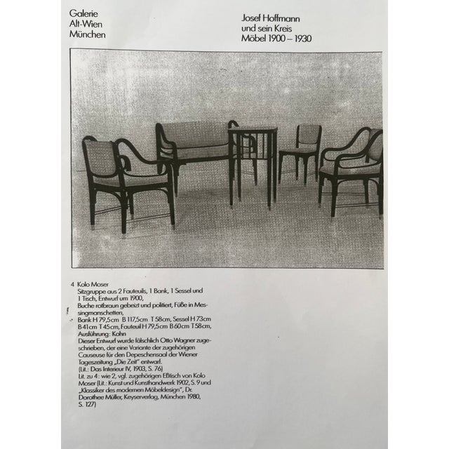 Art Nouveau Armchairs by Otto Wagner for Jacob & Josef Kohn, Vienna, 1902, Set of 2 For Sale - Image 3 of 18