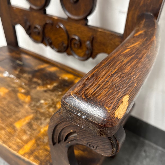 Antique Wooden Entry Hall Storage Tree For Sale - Image 12 of 12