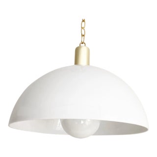 Modern Domed Pendant Light For Sale