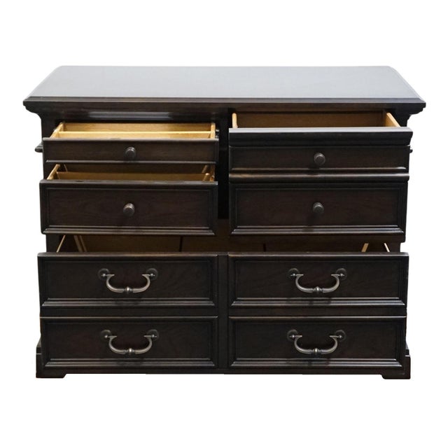 2010s Aspenhome Walnut Contemporary Traditional Style 41" Lateral File Cabinet 124-378 - Molasses Brown Finish For Sale - Image 5 of 12