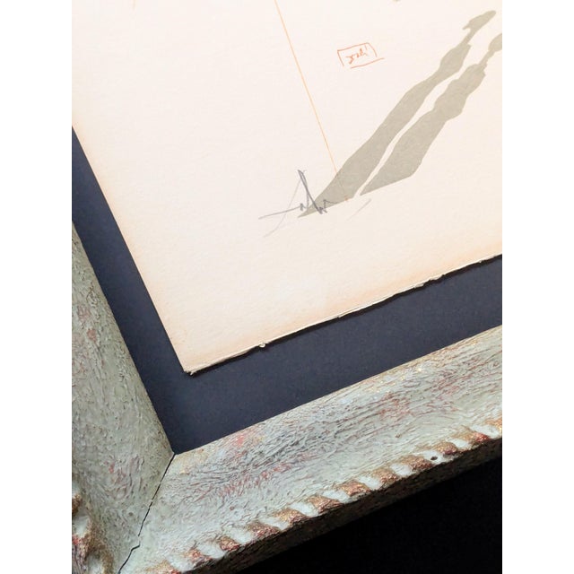 1960s Salvador Dali, The Divine Comedy: Inferno 23, The Torment of the Hypocrites, 1963, Original Hand-Signed Woodcut in Colors For Sale - Image 5 of 6