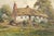 Serene depiction of a country house by Josh Fisher (British, 1859-1930). Signed "JOSH FISHER" in the lower-left corner....