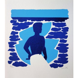 Jean Coulot, Face à la mer, Screen Print For Sale