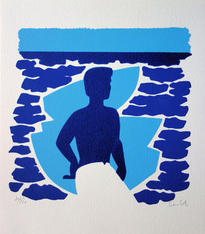 Jean Coulot, Face à la mer, Screen Print