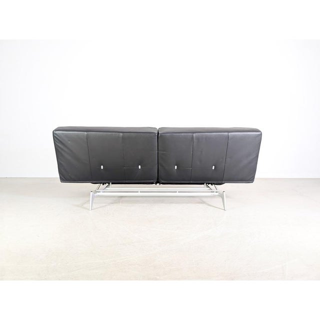 Smala Sofa in Black Leather from Ligne Roset, France For Sale - Image 5 of 18