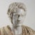 Roman Emperor Bust in White Marble and Flowery Alabaster For Sale - Image 3 of 11