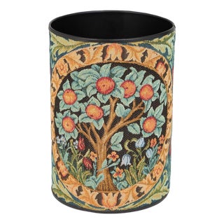 Orange Tree Tapestry Waste Bin For Sale