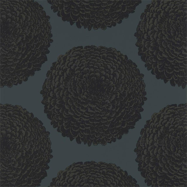 Harlequin Elixity Wallpaper in Onyx - a Sample For Sale
