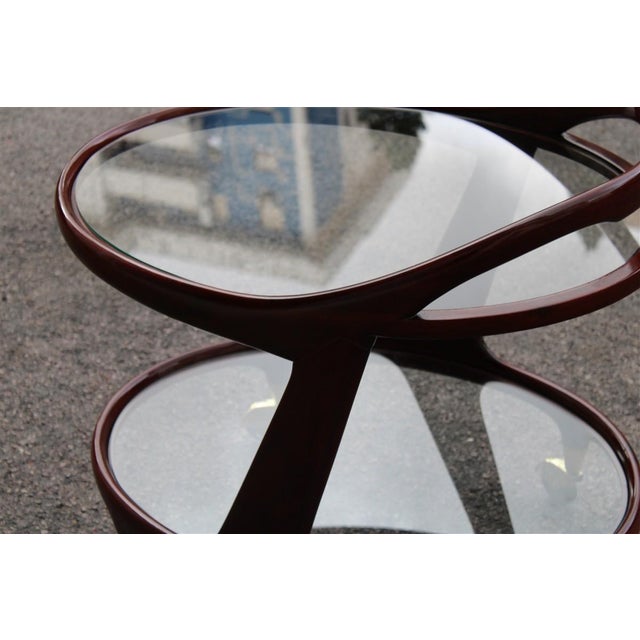 Vintage Ovale Bar Cart by Cesare Lacca, 1950s For Sale - Image 11 of 12