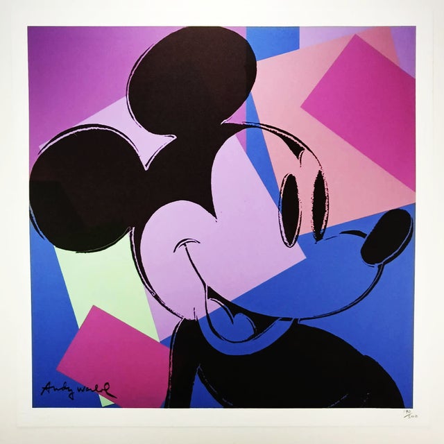 Andy Warhol, Mickey Mouse, 1980s, Lithograph For Sale