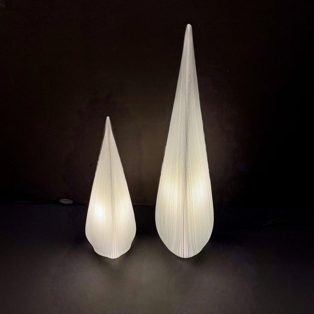 1970s Pair of Italian Art Glass table Lamps For Sale - Image 12 of 18